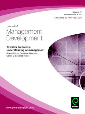 cover image of Journal of Management Development, Volume 30, Issue 6